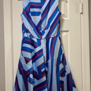 Multi-colored Flare Dress